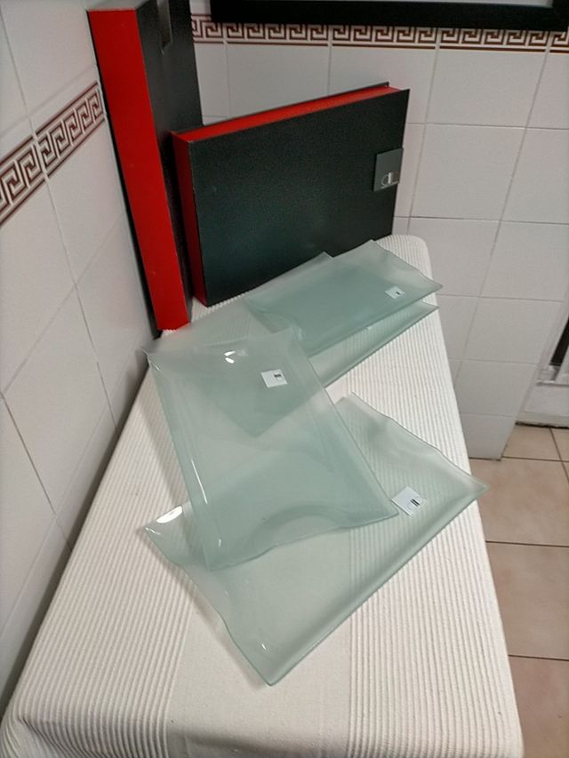 Bandejas de cristal Darío Barrio