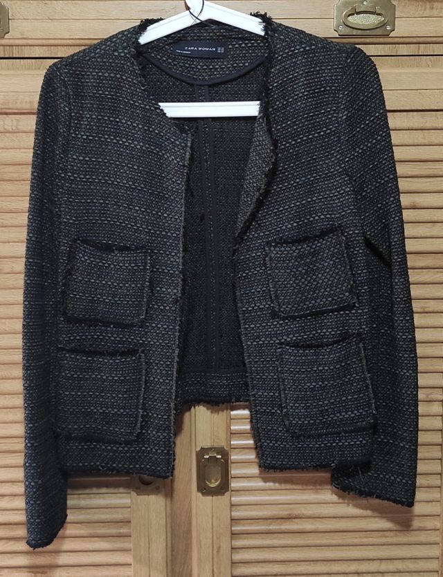Chaqueta tipo tweed Zara