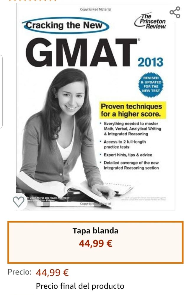 GMAT. Cracking the new GMAT 2013. Nuevo a estrenar