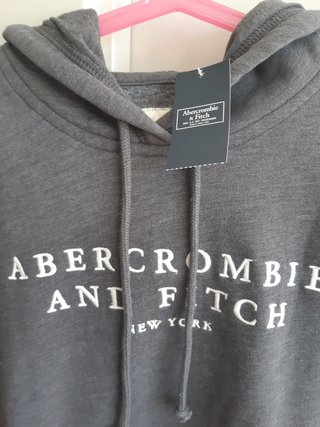 Sudadera Abercrombie \u0026amp; Fitch mujer gris de segunda mano por 35 EUR en  Pozuelo de Alarcón en WALLAPOP