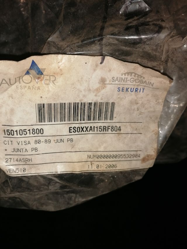 goma parabrisas visa - c15