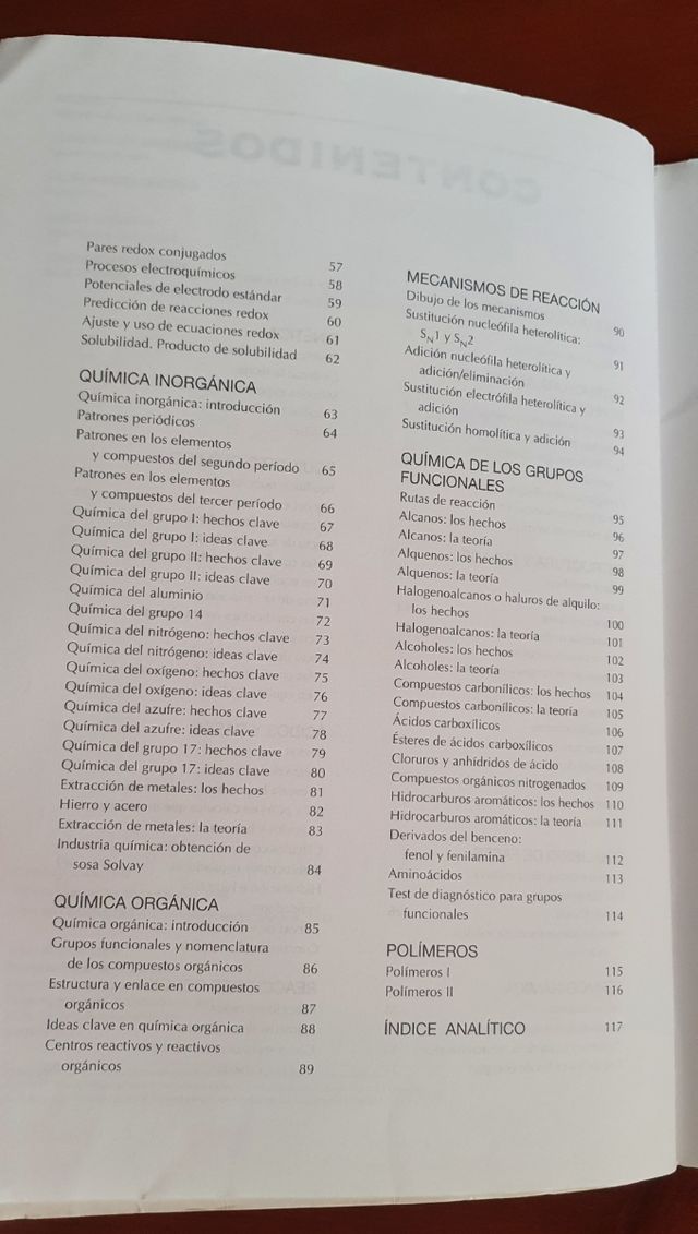 Química Bachillerato