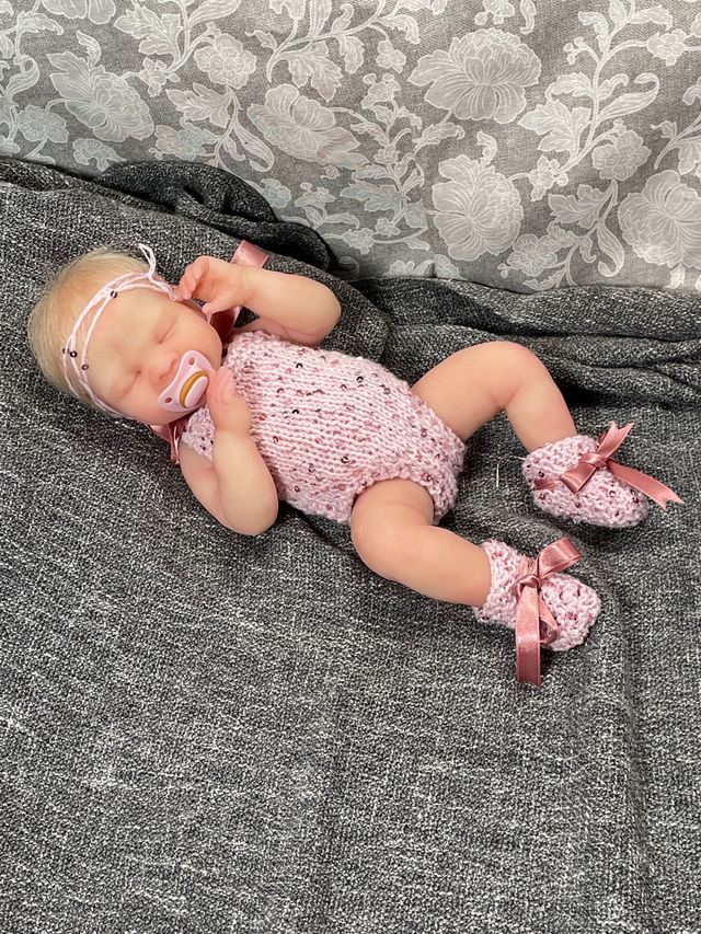 Reborn silicona 38 cm sistema pipí