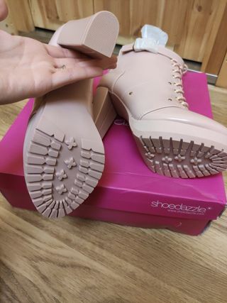 Botines de tacón, rosa palo de segunda mano por 30 EUR en Bétera en WALLAPOP