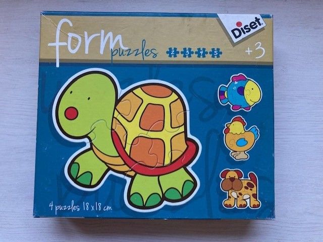 Puzzle form de 4 animales de Diset