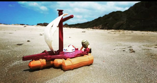 Playmobil custom náufrago