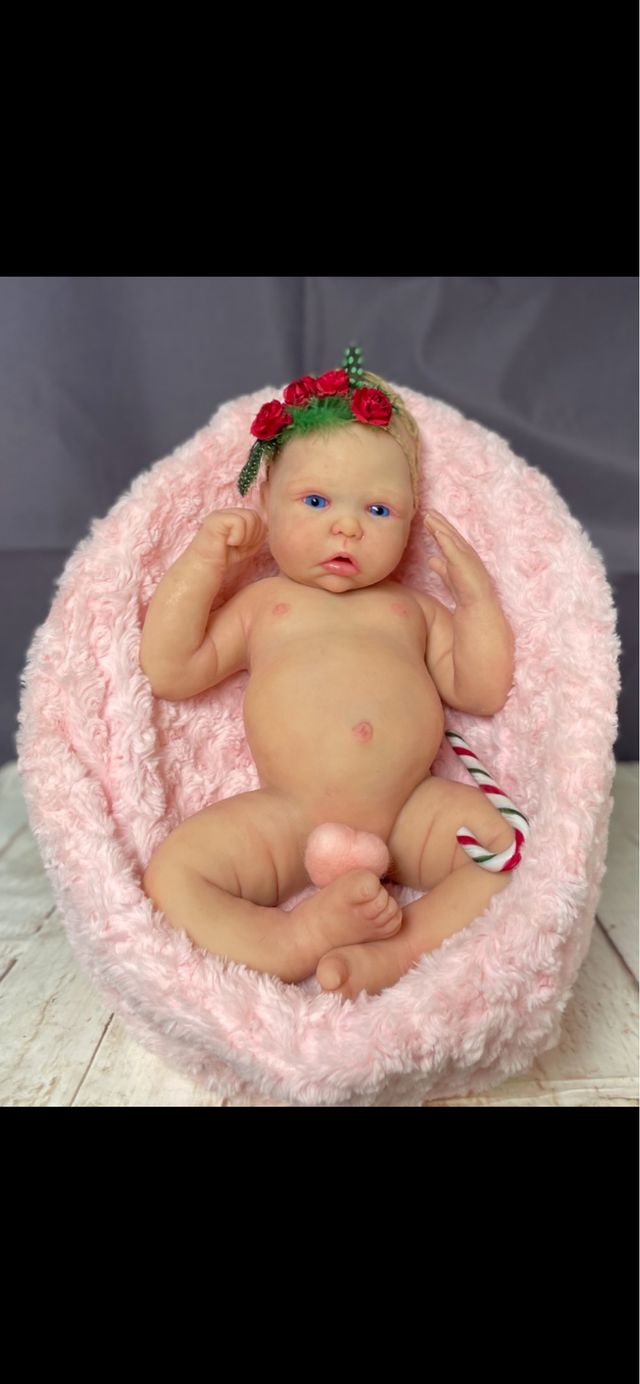 Reborn silicona 50 cm sistema pipí