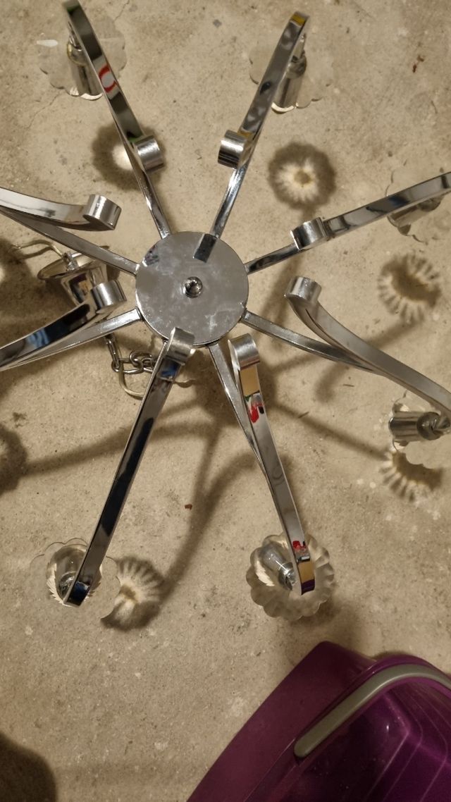 Lámpara de techo con pantallas terciopelo negro