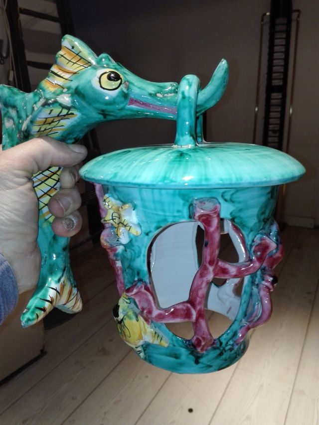 Porta lampada/candela vietri