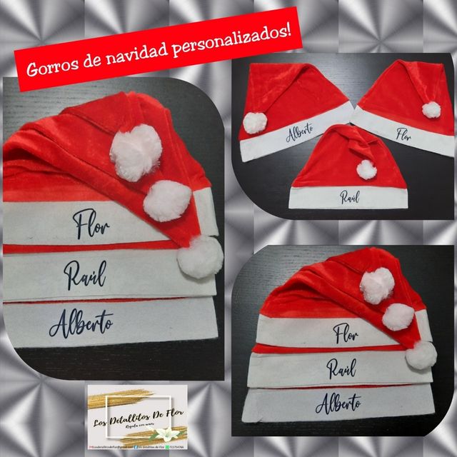 Gorros de navidad con logo o nombre!