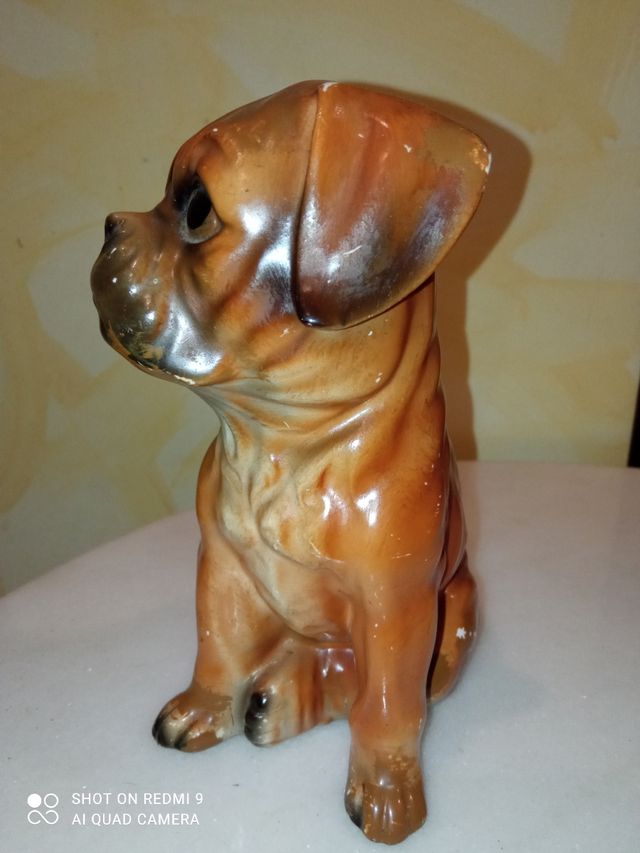 Perro Boxer Porcelana Japonesa Eiho