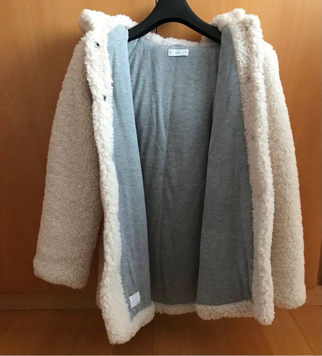 Chaquetón niña de borregillo. Mango. 13-14 años