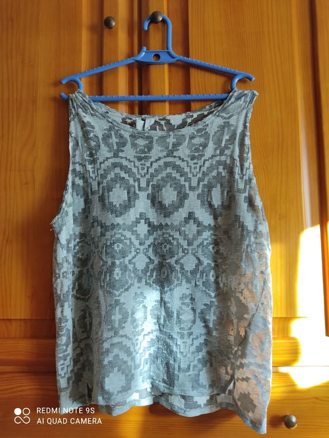 camiseta verano gris de tirantes