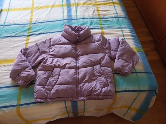 Chaqueta acolchada lila