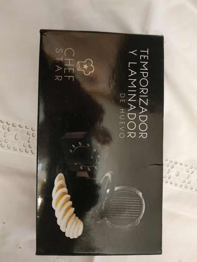 temporizador y laminador de huevo