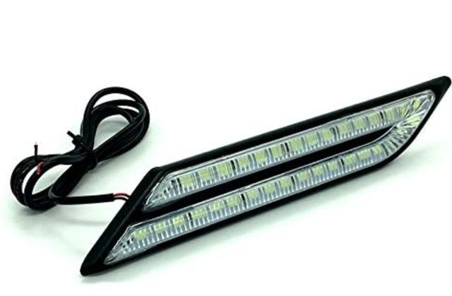 Calistouk lámparas niebla impermeable de coche DRL