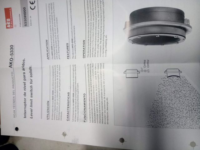 INTERRUPTOR DE NIVEL PARA ÁRIDOS