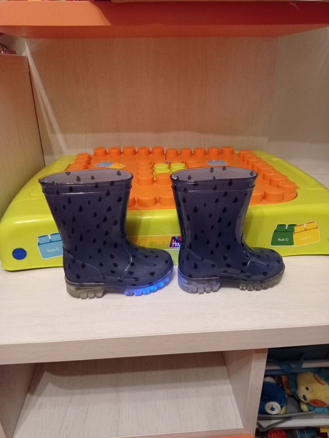 Botas agua niño con Luz
