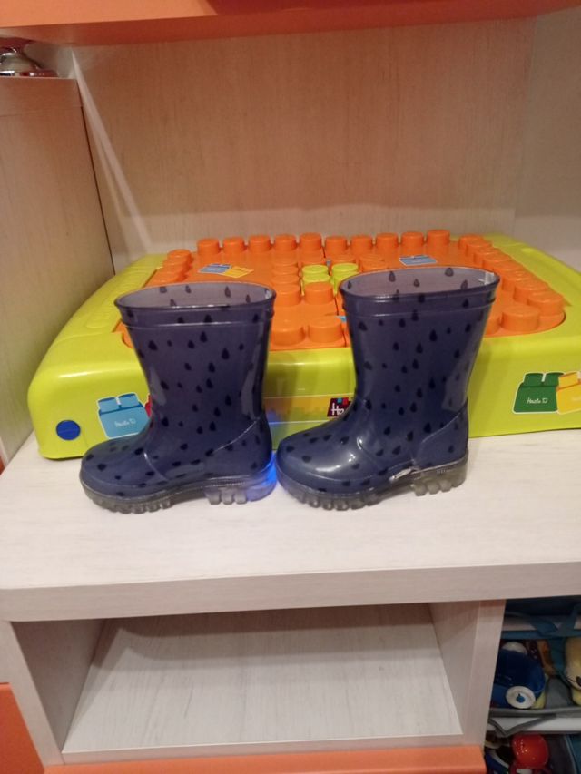 Botas agua niño con Luz