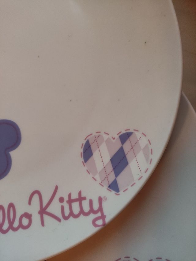 3 platos fuentes Hello Kitty