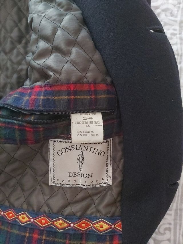 Abrigo 3/4 de paño caballeri