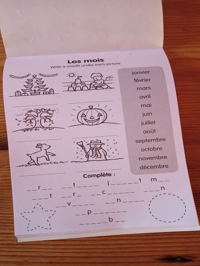 French . libro de aprendizaje para niños