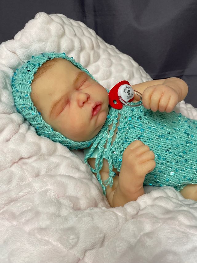 Reborn silicona 44 cm sistema pipí