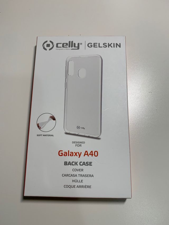 Cover Celly Gel Skin TPU GALAXY A40 GELSKIN833