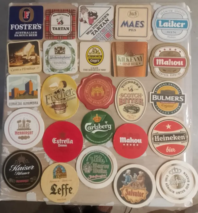 Portabicchieri da collezione marchi di birra
