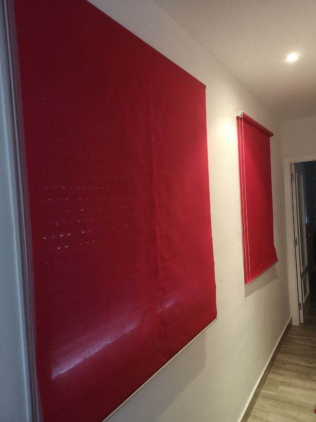 Estores Liso Rojo