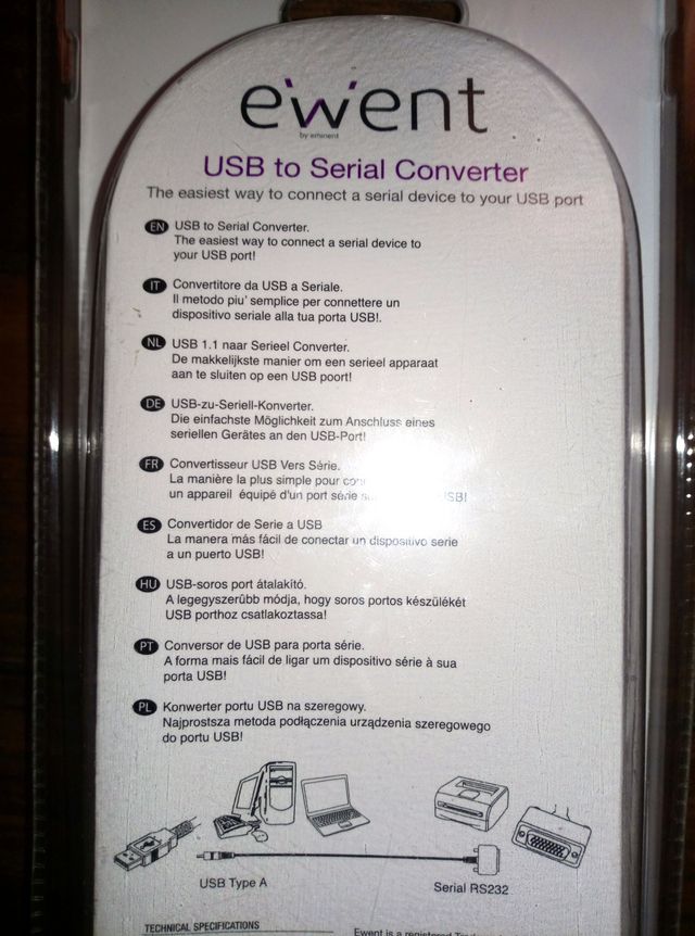 cable conversor RS232 a USB