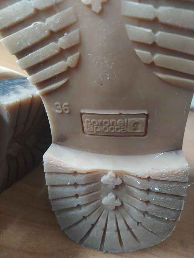 Botas niños piel, Coronel Tapioca.N° 36