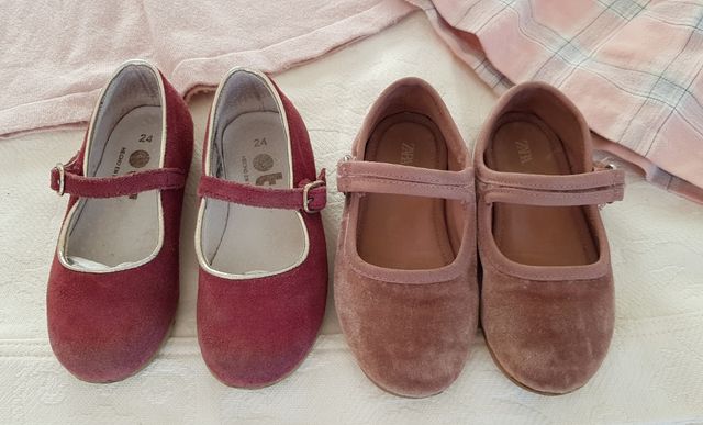  Lote vestidos + zapatos niña, 6 cosas 