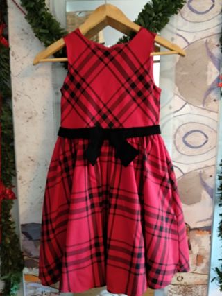 Vestido cuadros rojo-negro+regalo rebeca roja de segunda mano por 16 EUR en  Málaga en WALLAPOP