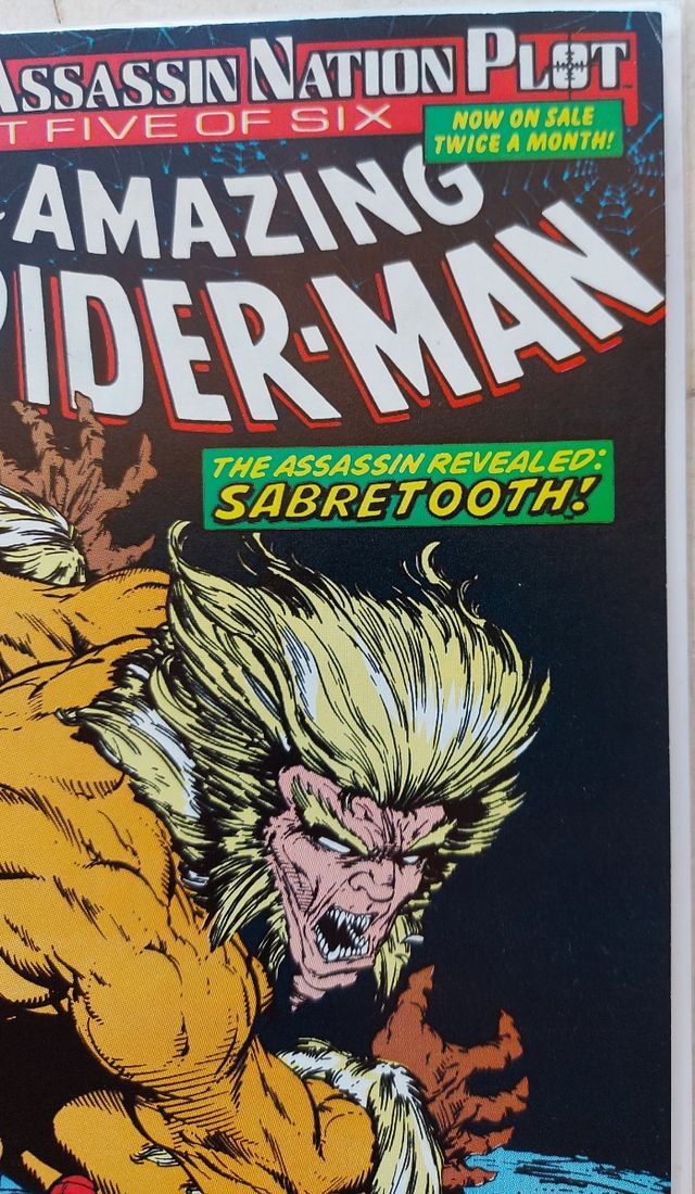 Amazing Spiderman 324 Mcfarlane Sabretooth!