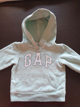 Sudadera verde agua GAP T.2 años de segunda mano por 15 EUR en Alcobendas  en WALLAPOP