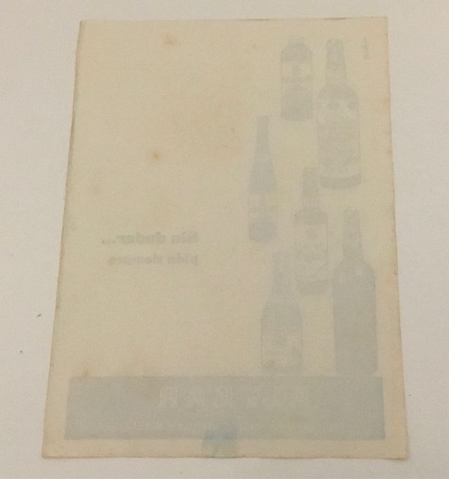 Antiguo folleto publicitario de bodegas ALVEAR.