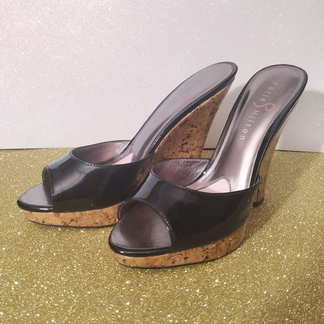 Marca Paris Hilton Sandalias cuña plataforma de segunda mano