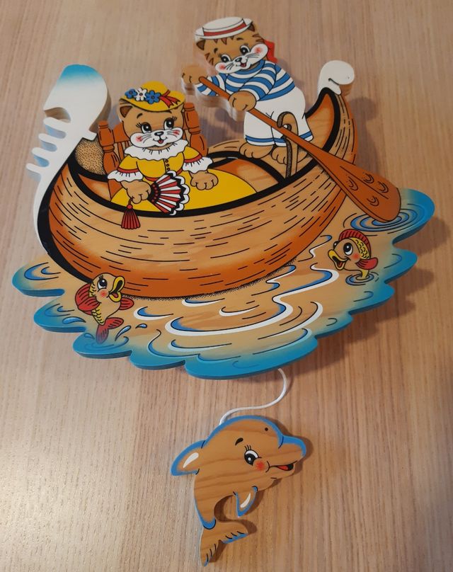 Colgante infantil musical madera taller Florencia