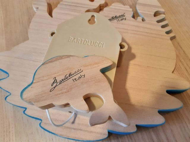 Colgante infantil musical madera taller Florencia