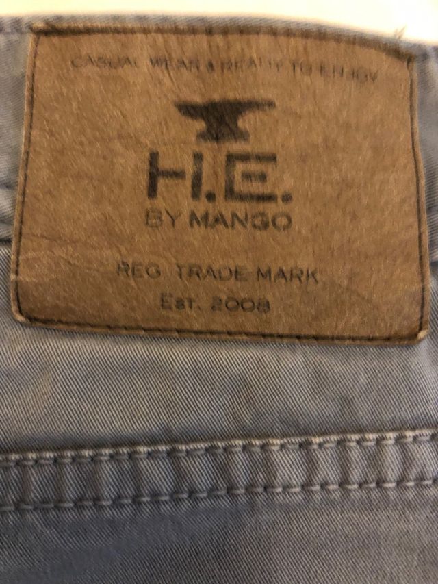 Pantalón chino HE Mango gris