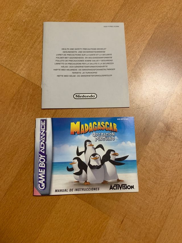 Madagascar Operación Pingüino GBA Español Gameboy