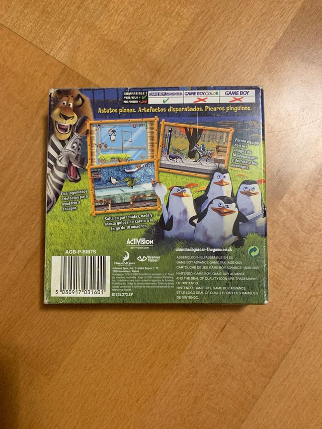 Madagascar Operación Pingüino GBA Español Gameboy
