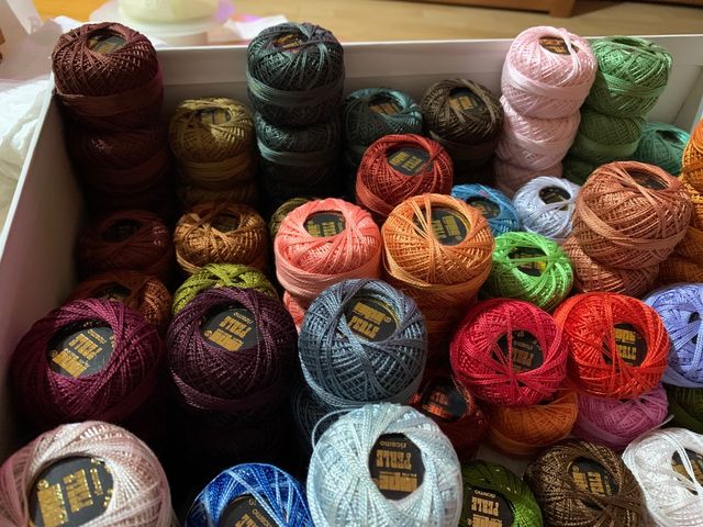 Ovillos Hilo Algodón Ispe Perle Ricamo N8