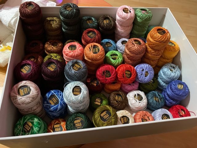 Ovillos Hilo Algodón Ispe Perle Ricamo N8