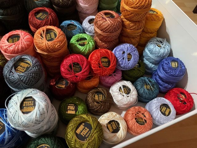 Ovillos Hilo Algodón Ispe Perle Ricamo N8