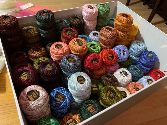 Ovillos Hilo Algodón Ispe Perle Ricamo N8