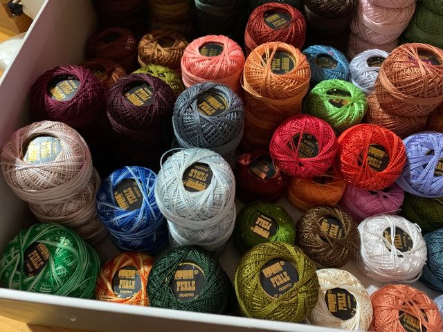 Ovillos Hilo Algodón Ispe Perle Ricamo N8