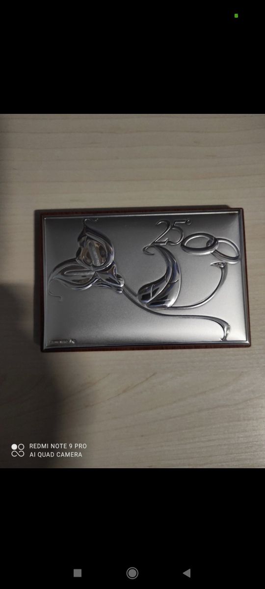 quadretto 25 di matrimonio.