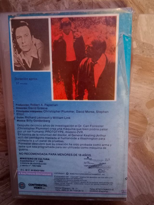 PROTOTIPO. VHS. 1981